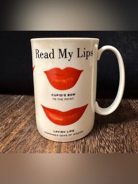 Read My Lips Lenox Coffee Mug by Kate Spade Snap Happy Collection